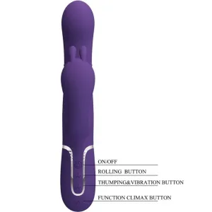 Cammy Triple Vibrator Multifunktion 4 In 1 Lila von Pretty Love Flirtation