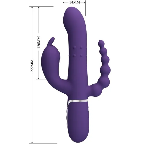 Cammy Triple Vibrator Multifunktion 4 In 1 Lila von Pretty Love Flirtation | Fesselliebe.de