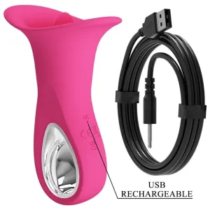 Clyde Oralvibrator Vibrierende Zunge 12 Vibrationen Rosa von Pretty Love Flirtation