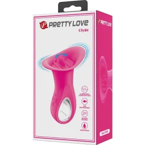 Clyde Oralvibrator Vibrierende Zunge 12 Vibrationen Rosa von Pretty Love Flirtation