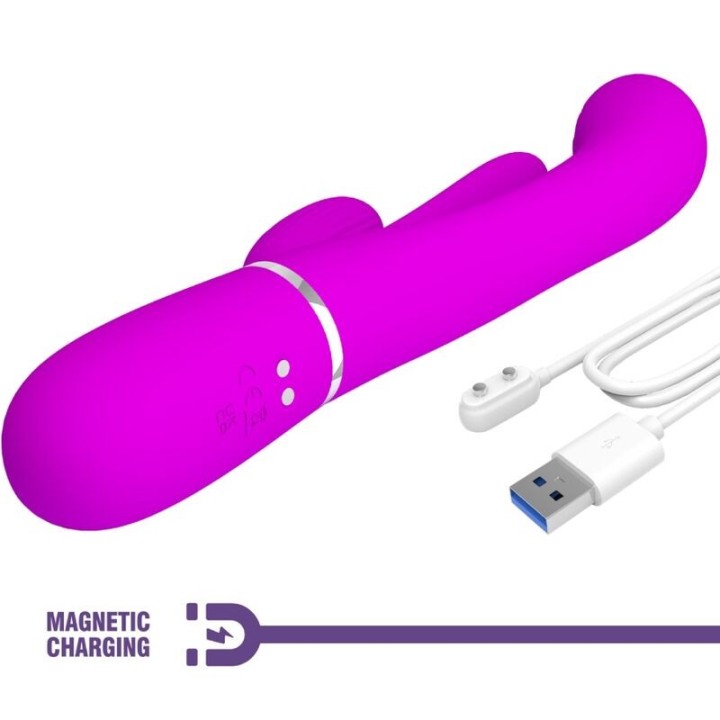 Shania Triple Rabbit Vibrator Multifunktions-Rosa von Pretty Love Flirtation | Fesselliebe.de