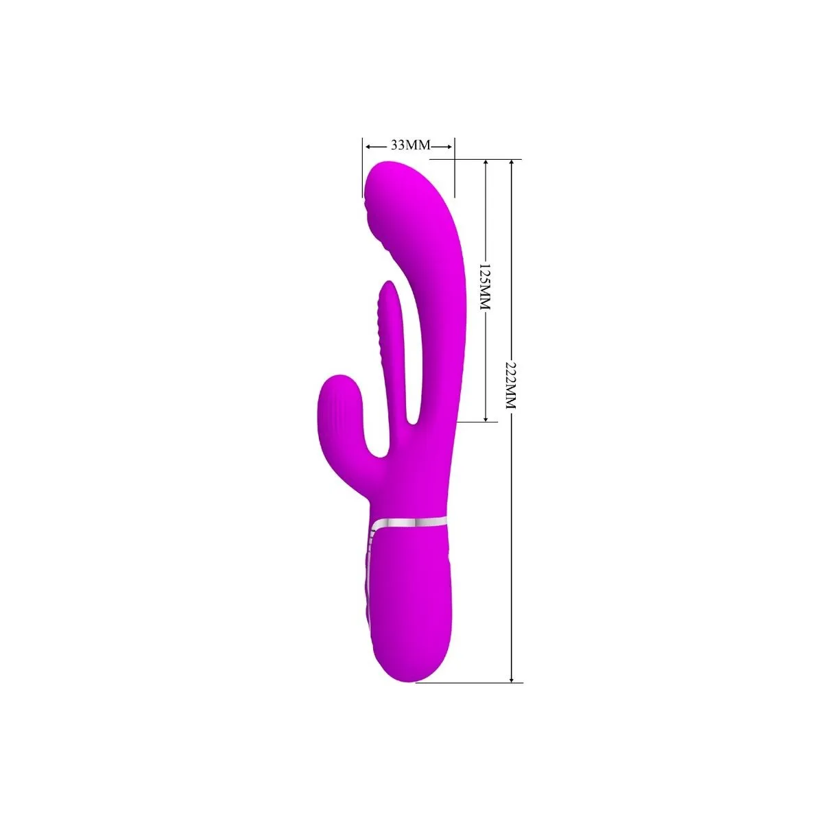 Shania Triple Rabbit Vibrator Multifunktions-Rosa von Pretty Love Flirtation | Fesselliebe.de