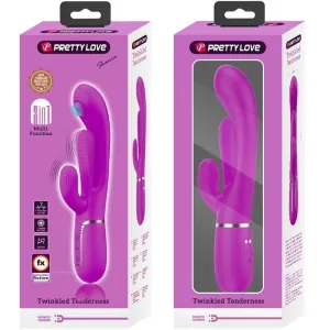 Shania Triple Rabbit Vibrator Multifunktions-Rosa von Pretty Love Flirtation