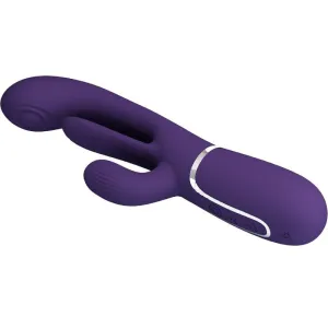 Shania Triple Rabbit Vibrator Multifunktions-Lila von Pretty Love