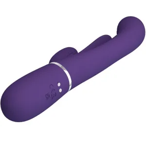 Shania Triple Rabbit Vibrator Multifunktions-Lila von Pretty Love