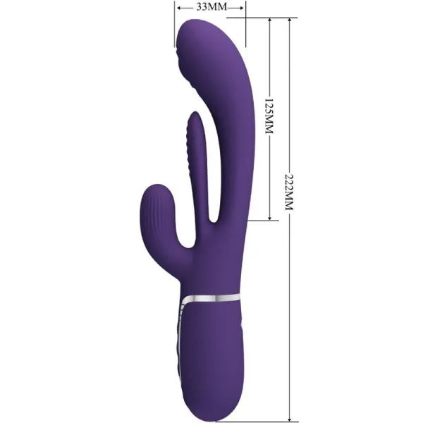 Shania Triple Rabbit Vibrator Multifunktions-Lila von Pretty Love | Fesselliebe.de
