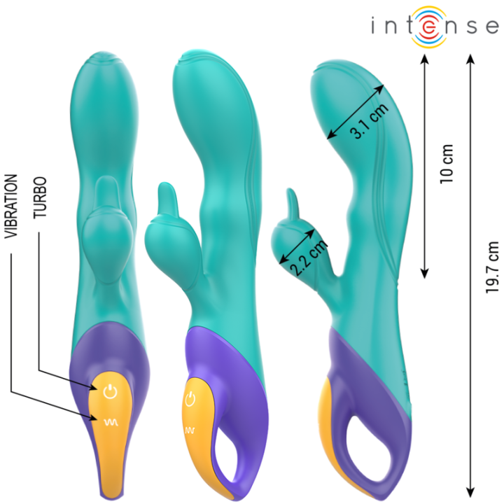 Fred Rabbit Vibrator Blau von Intense Fun | Fesselliebe.de