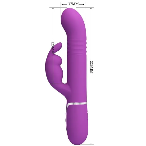 Coale 4 In 1 Multifunktions-Rabbit-Vibrator Lila von Pretty Love | Fesselliebe.de