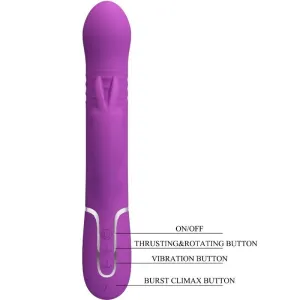 Coale 4 In 1 Multifunktions-Rabbit-Vibrator Lila von Pretty Love