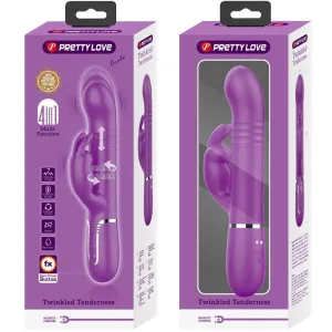 Coale 4 In 1 Multifunktions-Rabbit-Vibrator Lila von Pretty Love