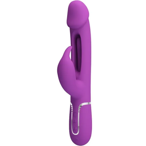 Kampas 3 In 1 Multifunktions-Rabbit-Vibrator Lila von Pretty Love | Fesselliebe.de