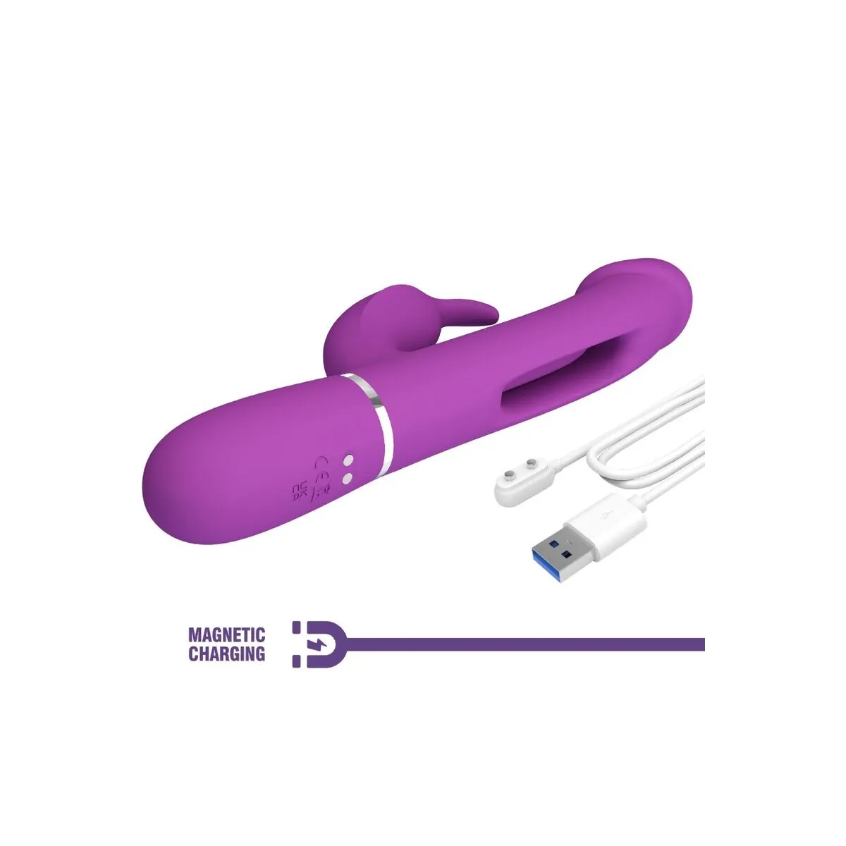 Kampas 3 In 1 Multifunktions-Rabbit-Vibrator Lila von Pretty Love | Fesselliebe.de