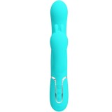 Cammy 4 In 1 Multifunktions-Dreifacher Rabbit-Vibrator Blau von Pretty Love | Fesselliebe.de