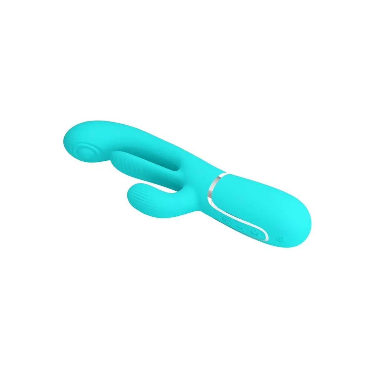 Shania Triple Rabbit Multifunktionsvibrator 3 In 1 Blau von Pretty Love | Fesselliebe.de