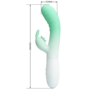 Cerberus Rabbit Vibrator 3o Vibrationen Grün von Pretty Love