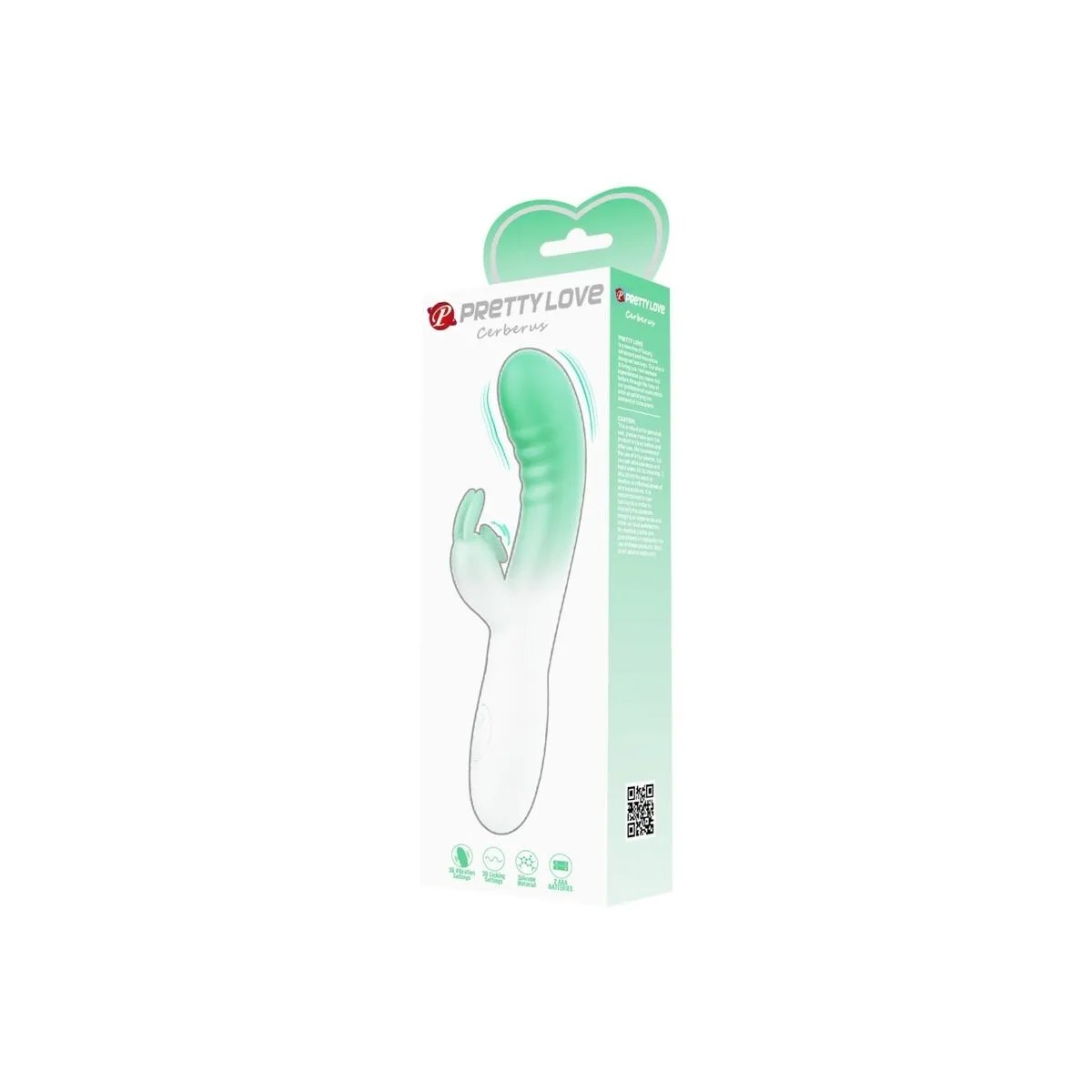 Cerberus Rabbit Vibrator 3o Vibrationen Grün von Pretty Love | Fesselliebe.de