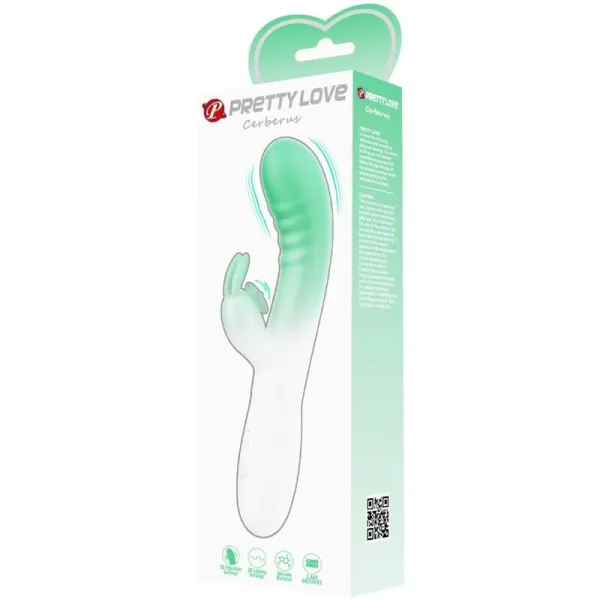Cerberus Rabbit Vibrator 3o Vibrationen Grün von Pretty Love | Fesselliebe.de