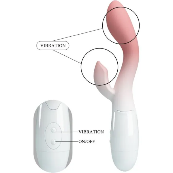 Brighty G-Spot Vibrator + Klitoris-Stimulator 30 Vibrationen Rosa von Pretty Love | Fesselliebe.de