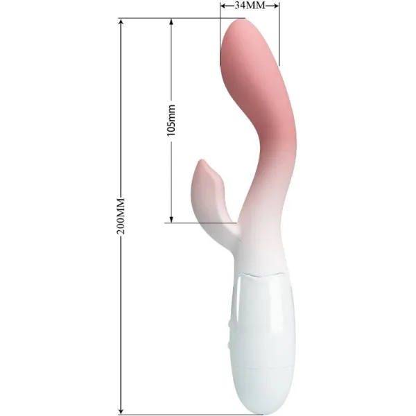 Brighty G-Spot Vibrator + Klitoris-Stimulator 30 Vibrationen Rosa von Pretty Love | Fesselliebe.de