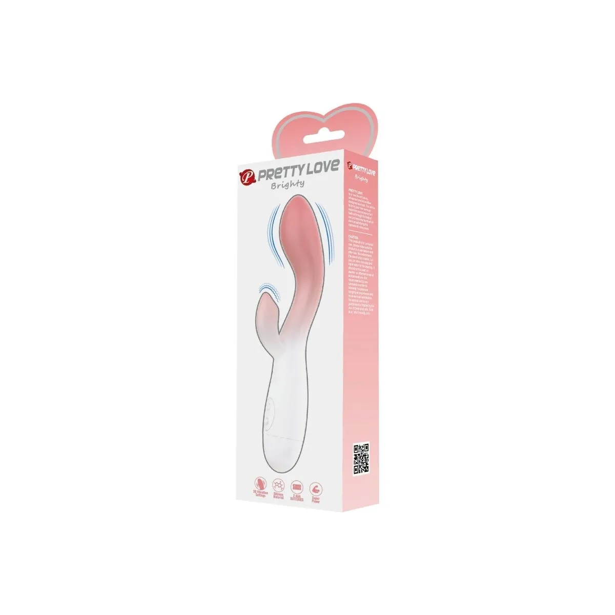 Brighty G-Spot Vibrator + Klitoris-Stimulator 30 Vibrationen Rosa von Pretty Love | Fesselliebe.de