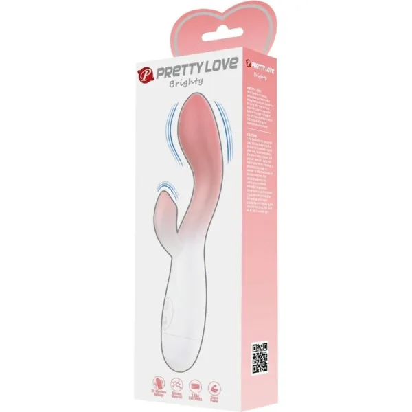 Brighty G-Spot Vibrator + Klitoris-Stimulator 30 Vibrationen Rosa von Pretty Love | Fesselliebe.de