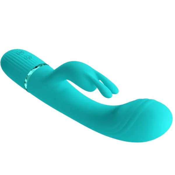 Scocco Vibrator Rabbit Türkis von Pretty Love Flirtation | Fesselliebe.de