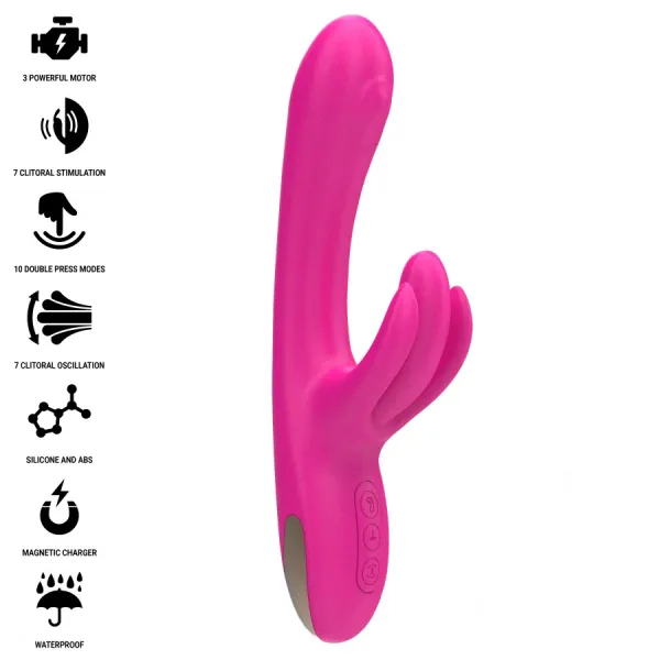 Britney Multifunktions-Rabbit-Vibrator 23 cm Rosa von Intense Fun | Fesselliebe.de