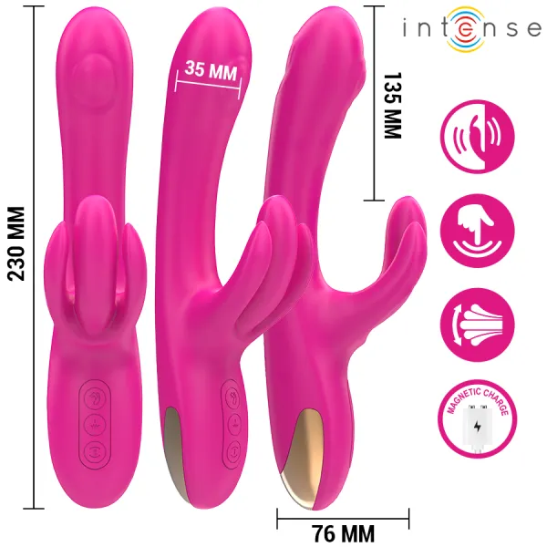 Britney Multifunktions-Rabbit-Vibrator 23 cm Rosa von Intense Fun | Fesselliebe.de