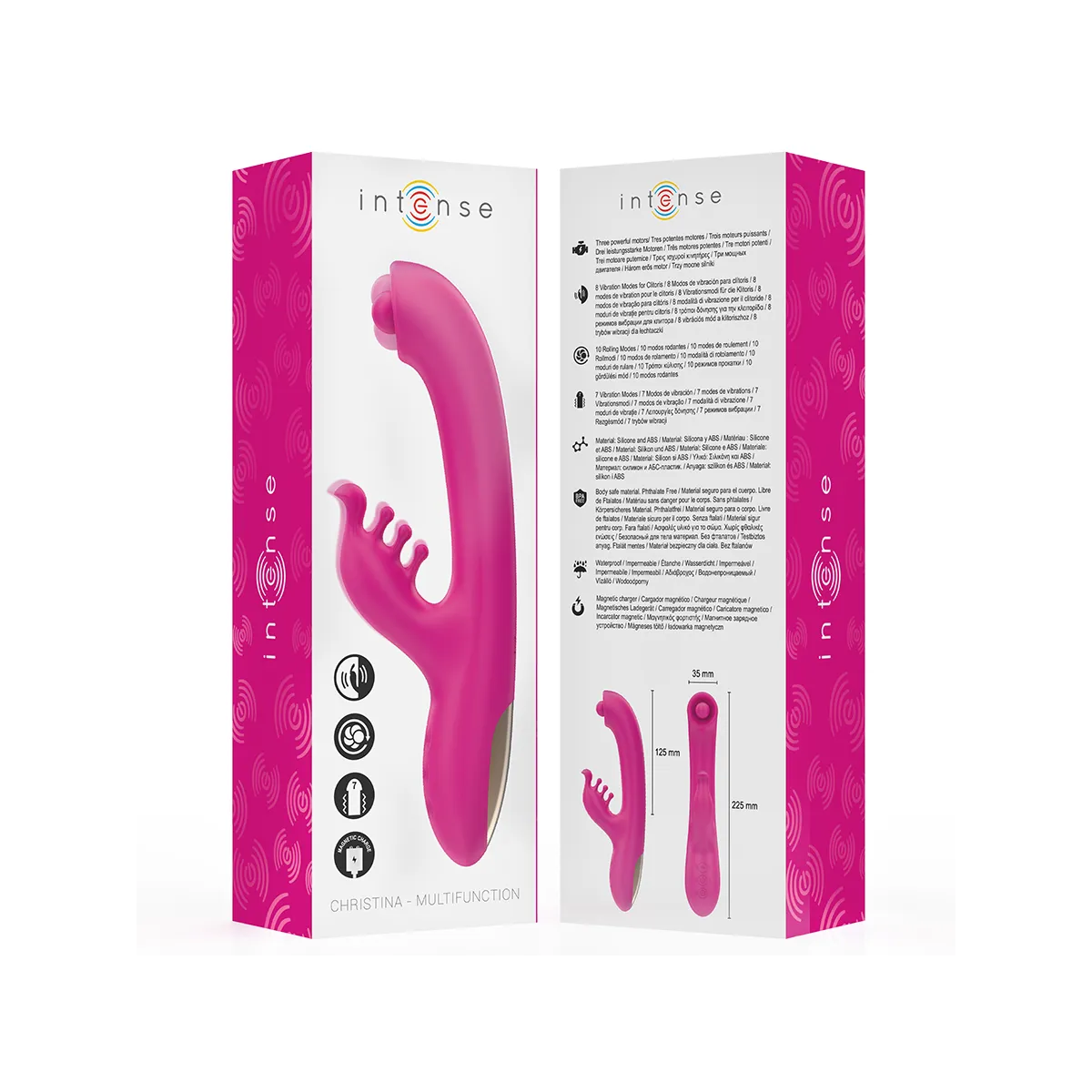 Christina Multifunktions-Rabbit-Vibrator 22,5 cm Rosa von Intense Fun | Fesselliebe.de