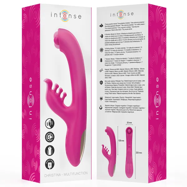 Christina Multifunktions-Rabbit-Vibrator 22,5 cm Rosa von Intense Fun | Fesselliebe.de