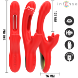 Jessica Multifunktionsvibrator Klitorisstimulation 24,8 cm Rot von Intense Fun | Fesselliebe.de