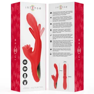 Jessica Multifunktionsvibrator Klitorisstimulation 24,8 cm Rot von Intense Fun