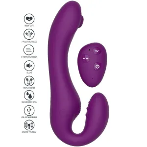 Xocoon – 2 In 1 Strapless Strap-On Vibrator mit Fernbedienung Lila von Xocoon