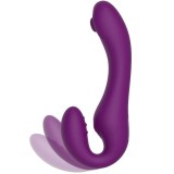 Xocoon – 2 In 1 Strapless Strap-On Vibrator mit Fernbedienung Lila von Xocoon | Fesselliebe.de