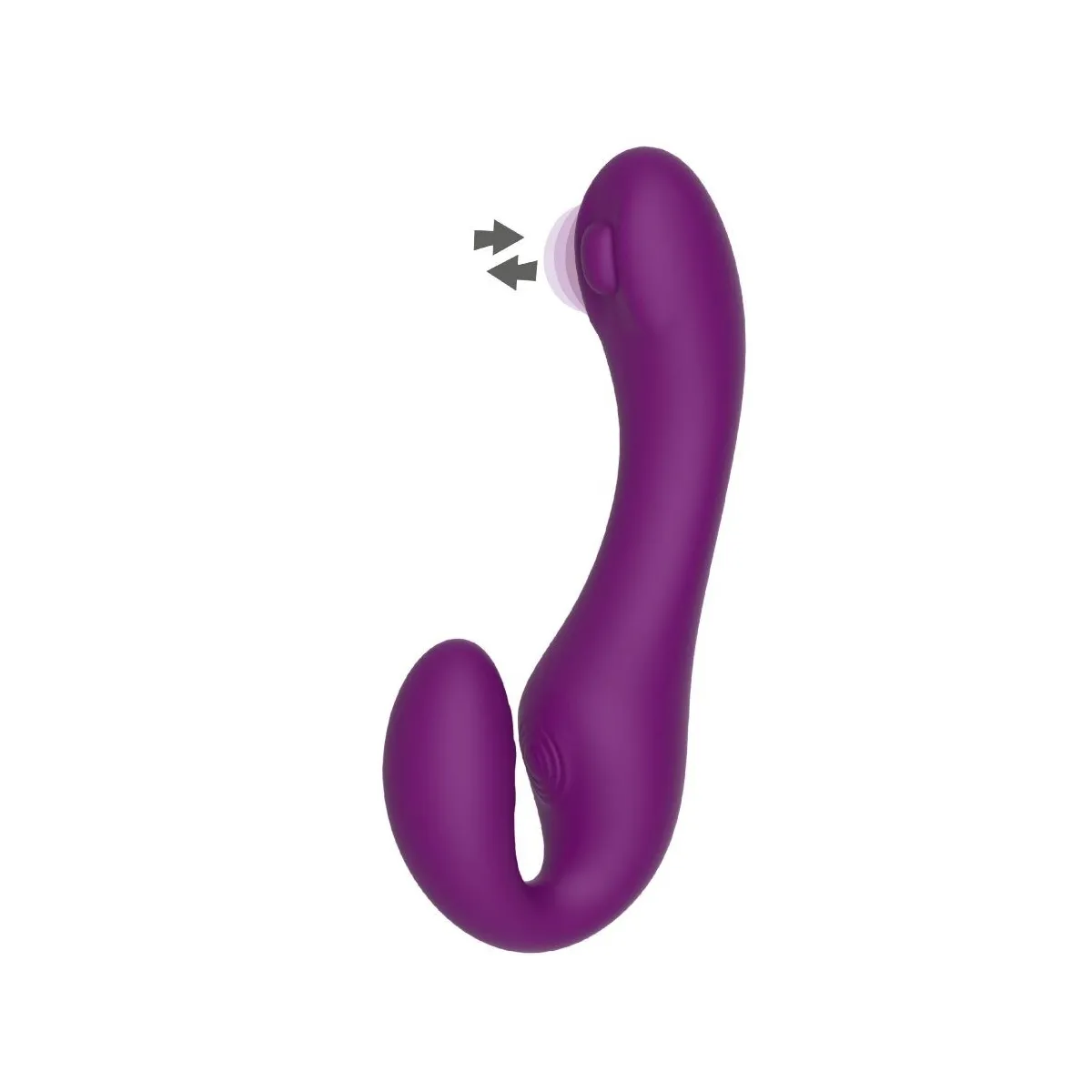 Xocoon – 2 In 1 Strapless Strap-On Vibrator mit Fernbedienung Lila von Xocoon | Fesselliebe.de