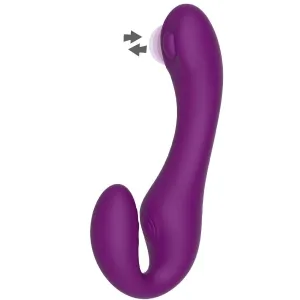 Xocoon – 2 In 1 Strapless Strap-On Vibrator mit Fernbedienung Lila von Xocoon