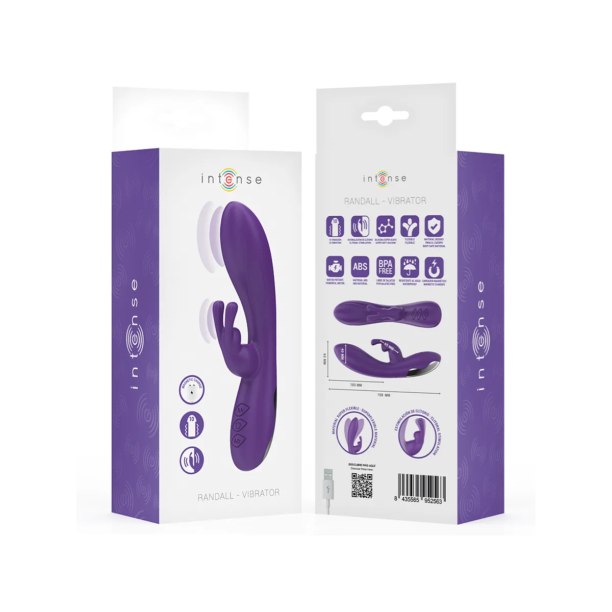 Randall Rabbit Vibrator 10 Vibrationen Lila von Intense Fun | Fesselliebe.de