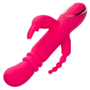 Jack Fantasy Dreifach Beheizter Vibrator Rabbit Rosa von Calexotics