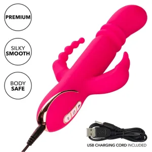 Jack Fantasy Dreifach Beheizter Vibrator Rabbit Rosa von Calexotics