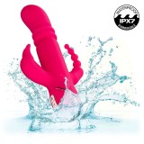 Jack Fantasy Dreifach Beheizter Vibrator Rabbit Rosa von Calexotics | Fesselliebe.de
