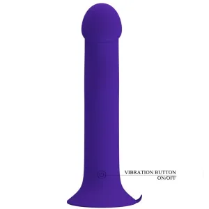 Murray Youth Vibrierender Dildo & wiederaufladbarer Violett von Pretty Love Led