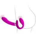 Valerie Doppel-Strap-On-Vibrator 12 Vibrationen Lila von Pretty Love