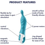 Amazing 2 Aspot Vibrator Türkis von Satisfyer Vibrator | Fesselliebe.de