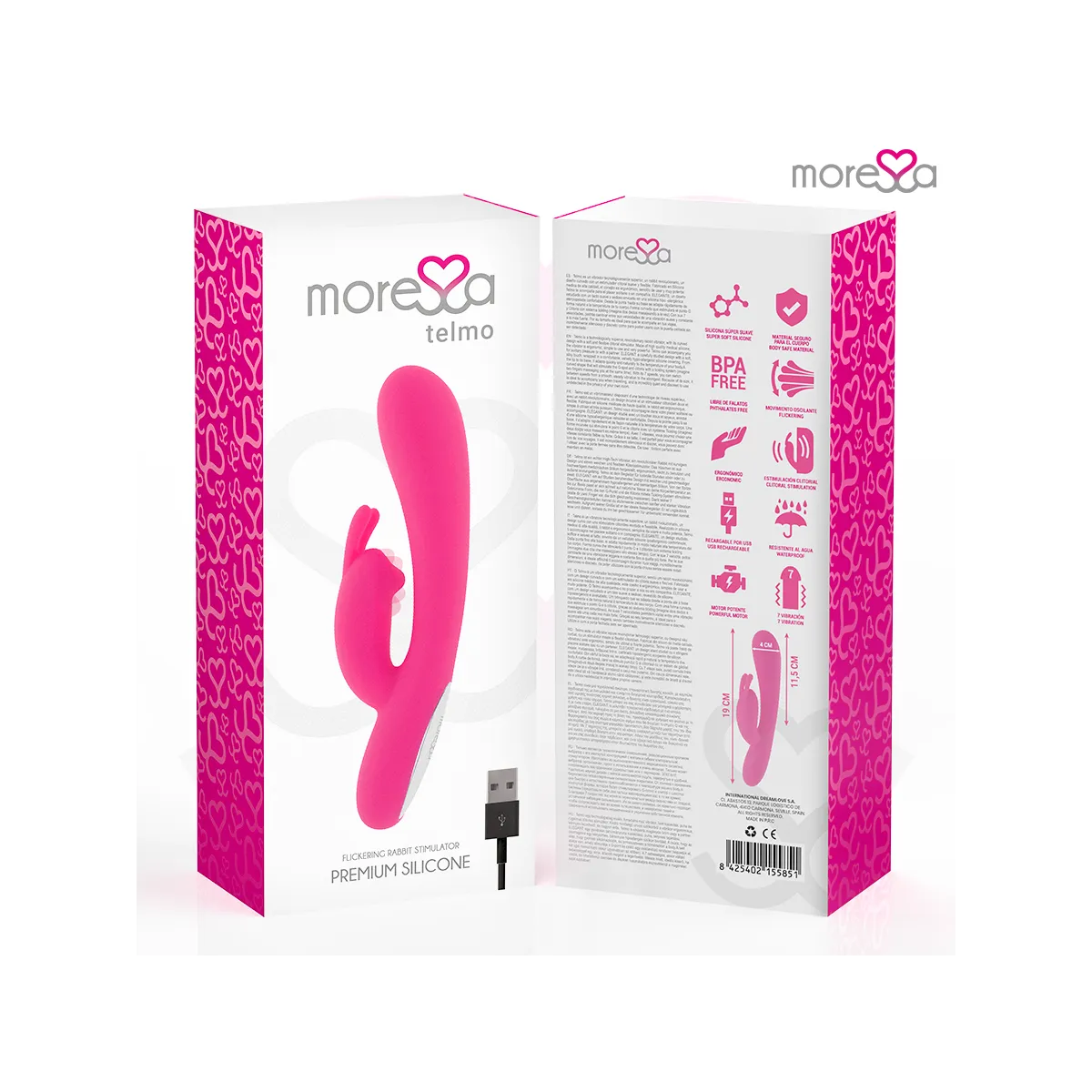 Telmo Premium Silikon wiederaufladbar von Moressa | Fesselliebe.de