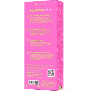 Bgood Infinite Deluxe wiederaufladbarer Vibrator Rosa Silikon von B Swish