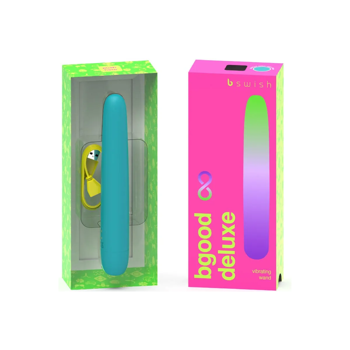 Bgood Infinite Deluxe wiederaufladbarer Vibrator Blaues Silikon von B Swish | Fesselliebe.de