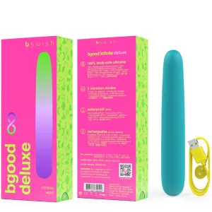 Bgood Infinite Deluxe wiederaufladbarer Vibrator Blaues Silikon von B Swish
