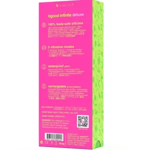 Bgood Infinite Deluxe wiederaufladbarer Vibrator Blaues Silikon von B Swish