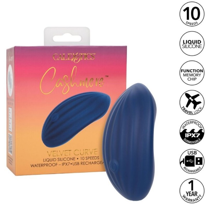 Cashmere-Samt-Curve-Blau von Calexotics | Fesselliebe.de