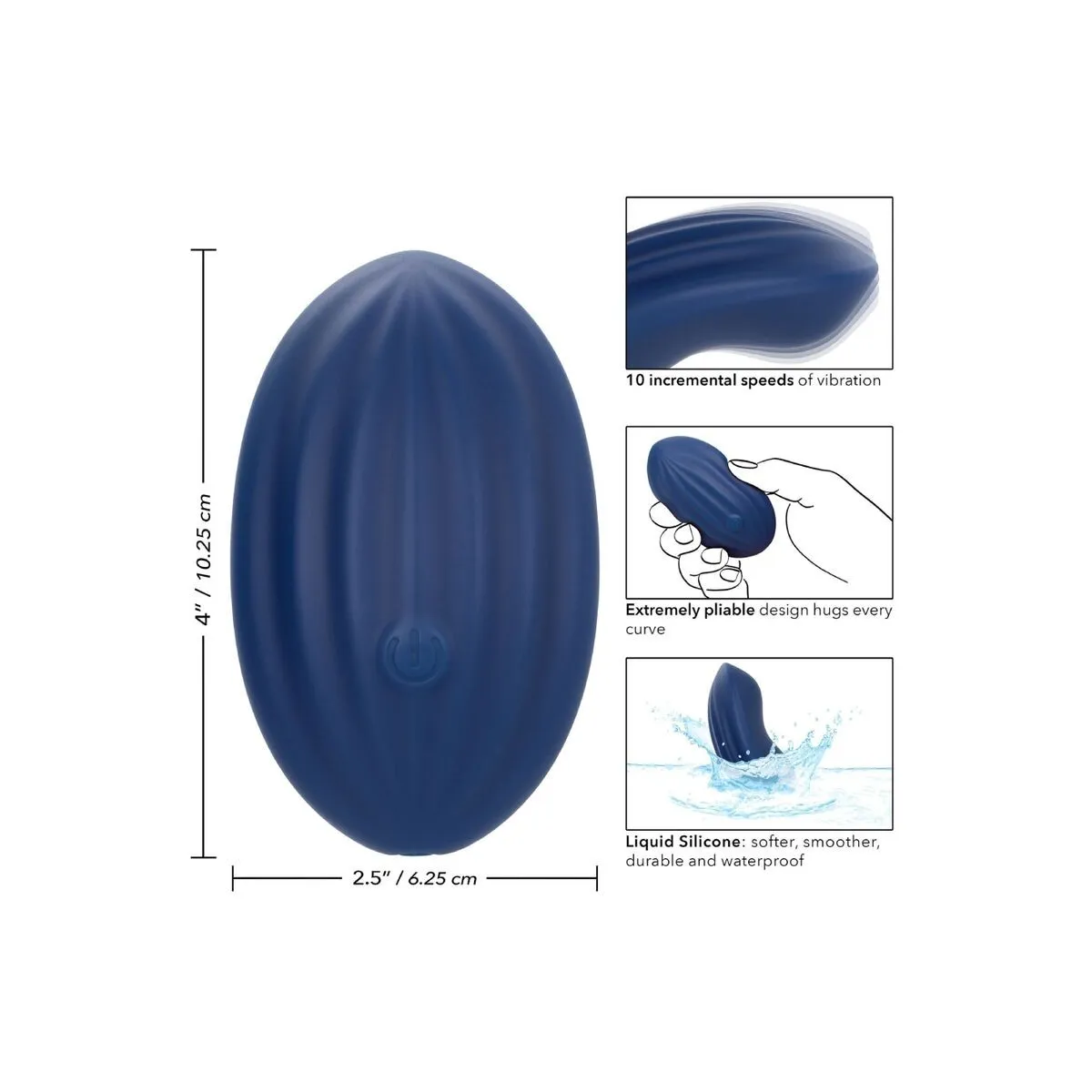 Cashmere-Samt-Curve-Blau von Calexotics | Fesselliebe.de